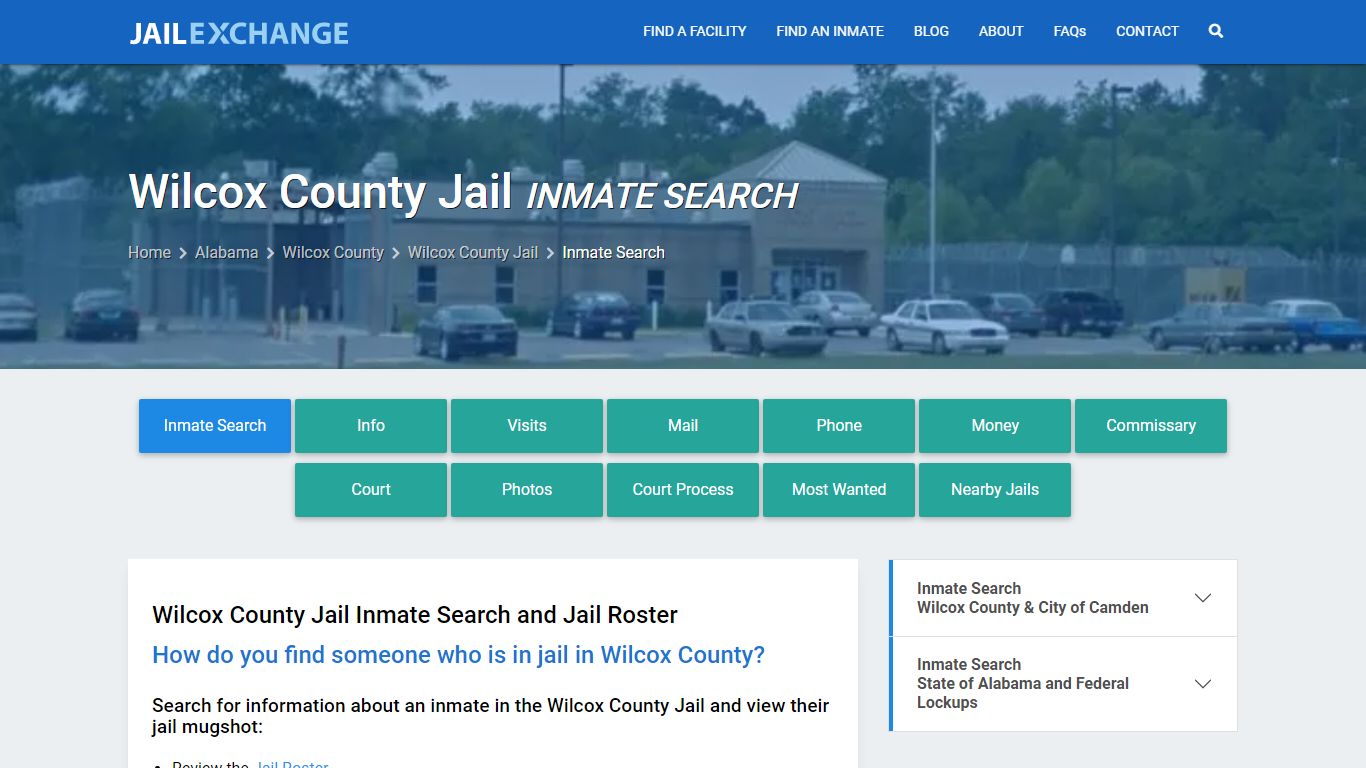 Inmate Search: Roster & Mugshots - Wilcox County Jail, AL - Jail Exchange
